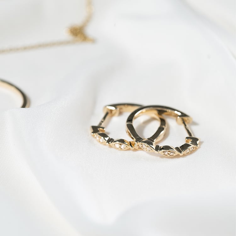 Kruhové náušnice s diamanty Wontisa 131257