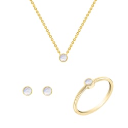 Minimalistická sada šperků s měsíčními kameny Livy