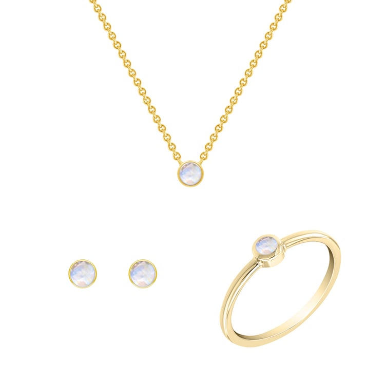 Minimalistická kolekce šperků s měsíčními kameny Livy 147506