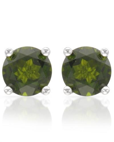 Stříbrné náušnice s turmalíny