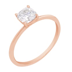 Zásnubní prsten s cushion moissanitem s výběrem velikosti Macey