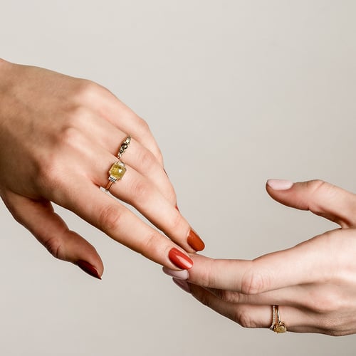 Prsten se salt and pepper diamanty Tamir