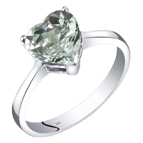 Ametystové srdce v půvabném zlatém prstenu 