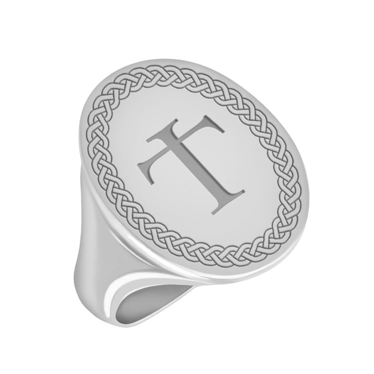 Gravírovaný pánský prsten 40658