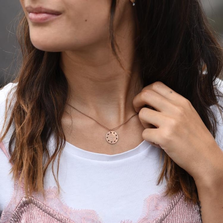 Pozlacený stříbrný přívěsek s gravírem 46579