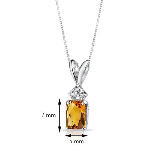 Náhrdelník s citrínem Sllieh 9615