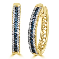 Kruhové diamantové náušnice Brittany