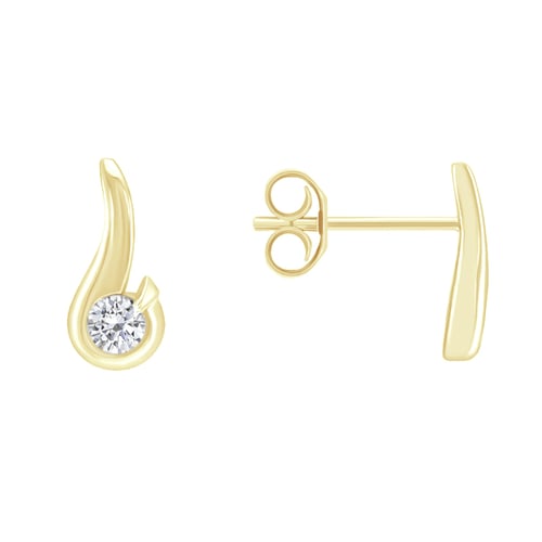 Elegantní náušnice s 0.20 ct diamanty Evert