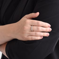 Luxusní half eternity prsten s diamanty Irenaeus