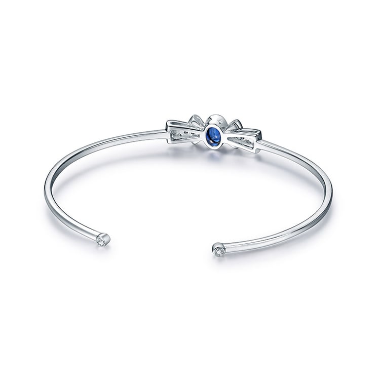 Náramek z bílého zlata 18823