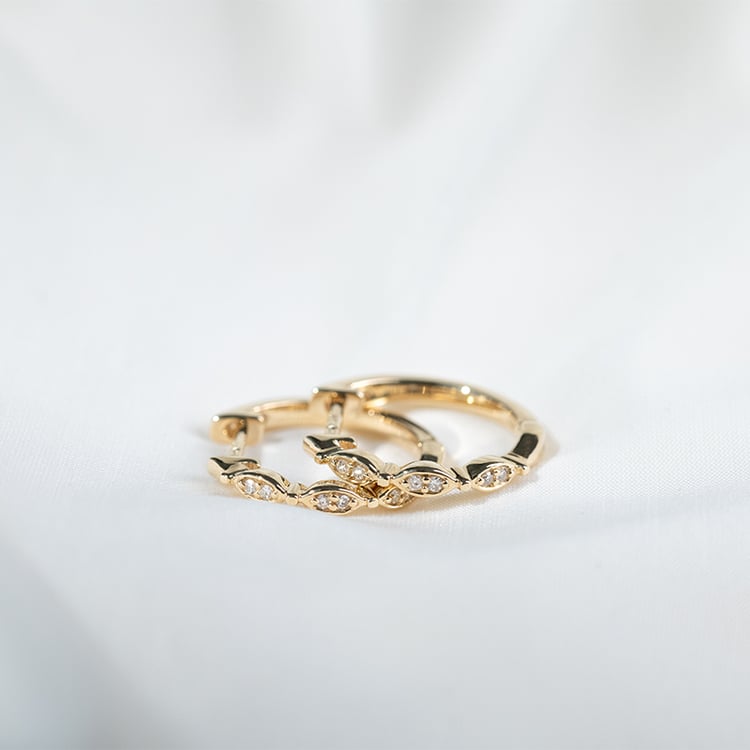 Kruhové náušnice s diamanty Wontisa 131255