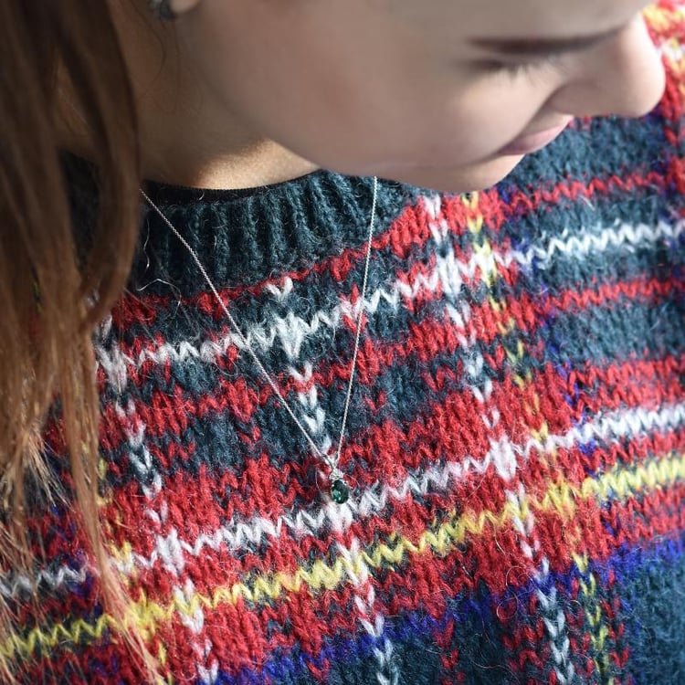 Smaragdový zlatý náhrdelník Sintia 14349