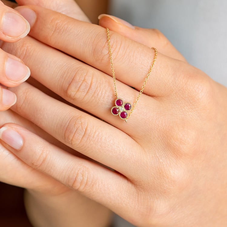 Rubínový náramek s diamantem Reith 144360