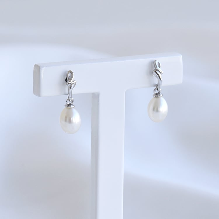 Elegantní náušnice s perlami 80004