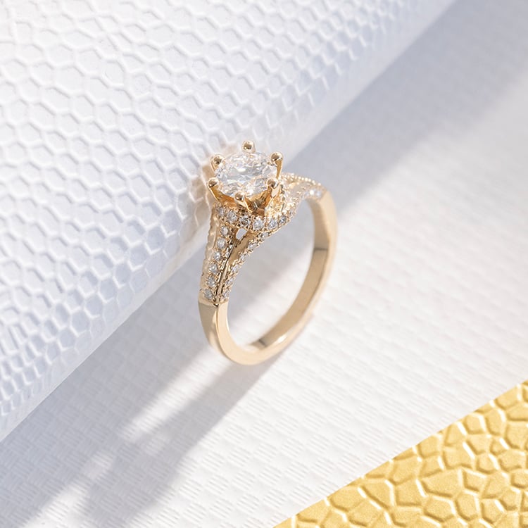 Diamantový zásnubní prsten Heshmy 111707