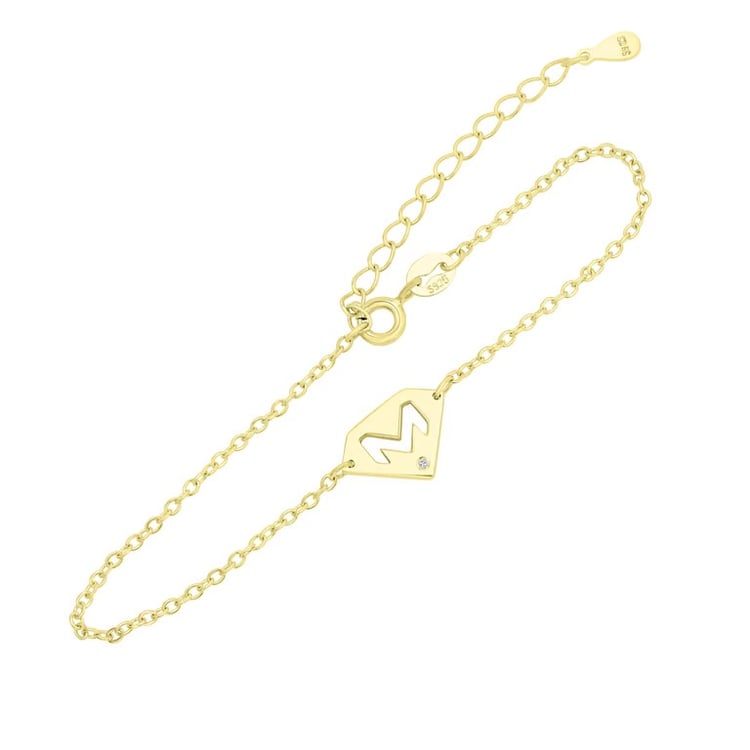 Personalizovaný náramek s diamantem ze zlata Robin