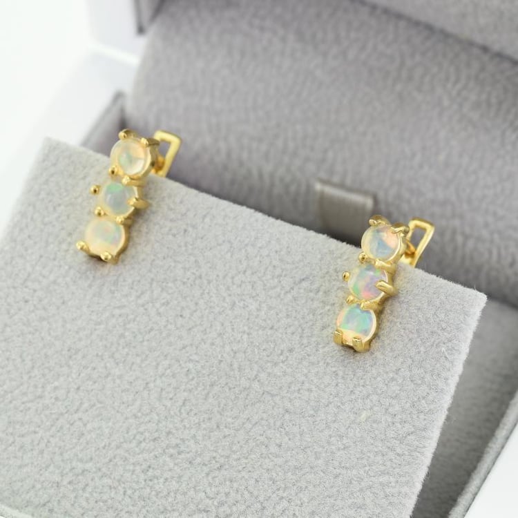 Náušnice s opály 49156