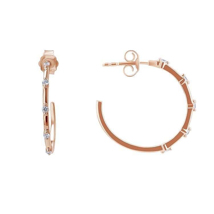 Kruhové náušnice s diamanty Garcia 134372