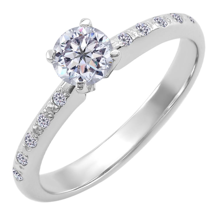 Zlatý zásnubní prsten s diamanty Yska 27781