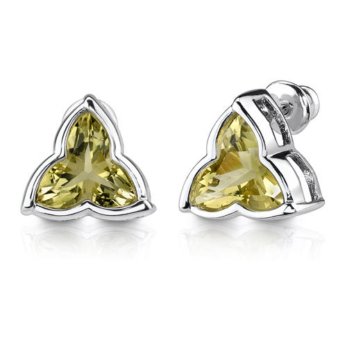 Stříbrné náušnice s quartzem Kadri