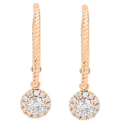 Stříbrné náušnice s lab-grown diamanty Mona