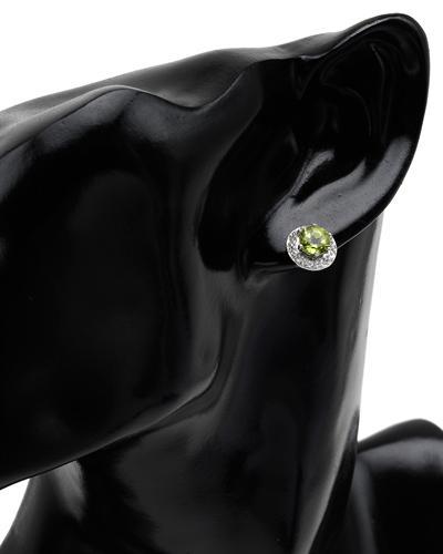 Stříbrné náušnice s peridoty 1599