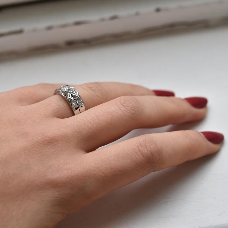 Set prstenů s diamanty 38395