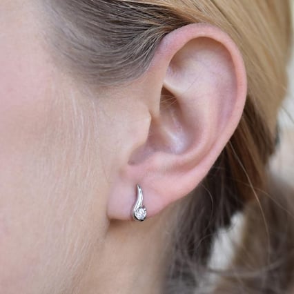 Elegantní náušnice s 0.20 ct diamanty Evert