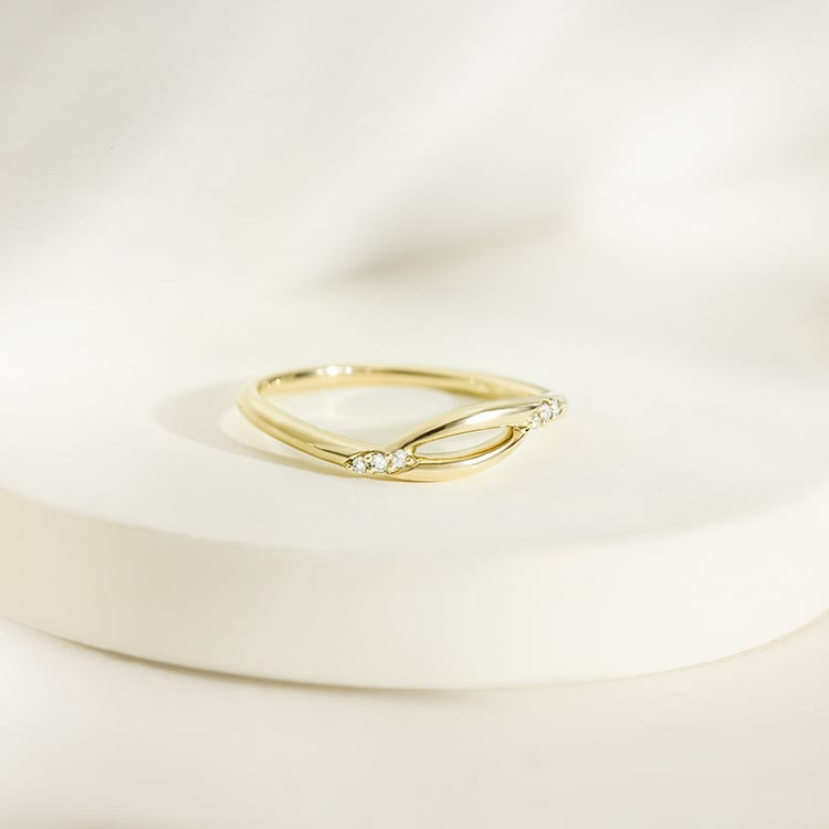 Atypický prsten ze stříbra s lab-grown diamanty Nils 161985