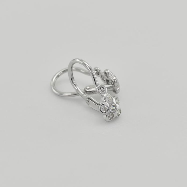 Dětské zlaté náušnice kytička 145279