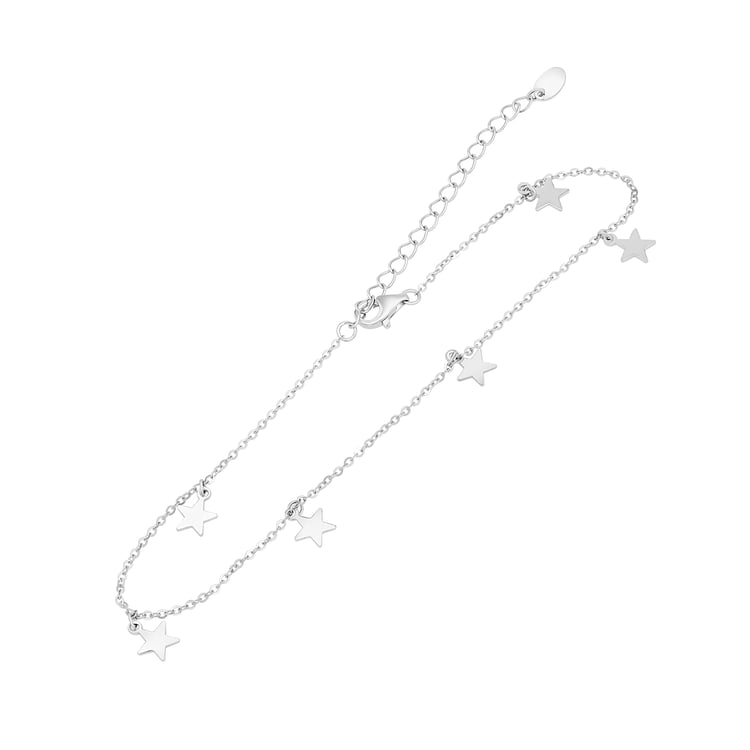 Stříbrný minimalistický náramek na nohu Josseline