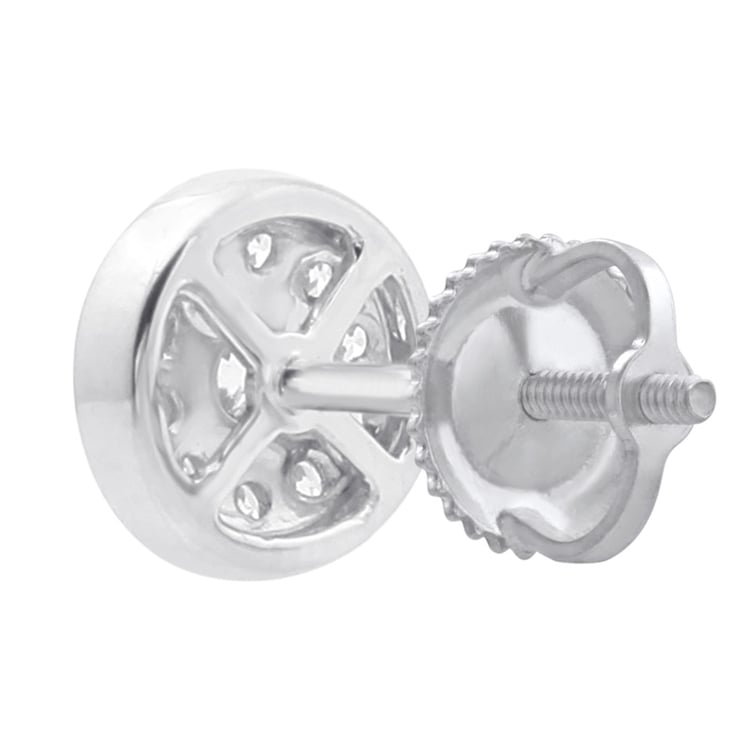 Zlaté diamantové náušnice 19349