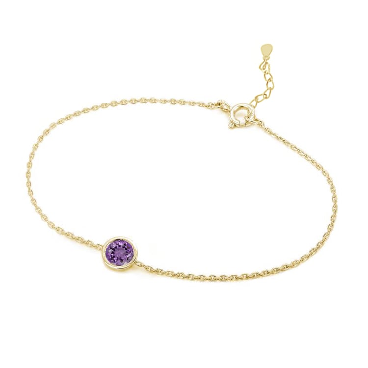 Stříbrný náramek s ametystem Arleth 104938