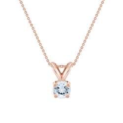 Solitaire přívěsek s akvamarínem Lalom