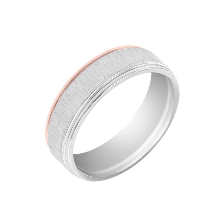 Pánský snubní prsten z kombinovaného zlata 33462