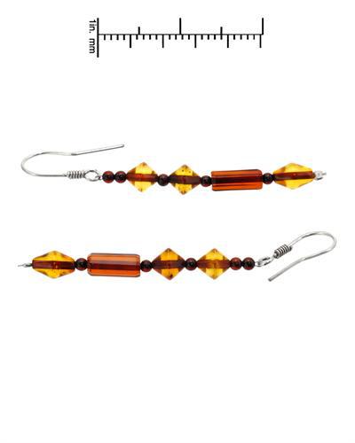 Jantarové náušnice 891