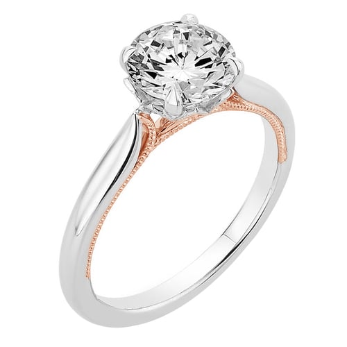 Zásnubní prsten s postranními lab-grown diamanty Libby