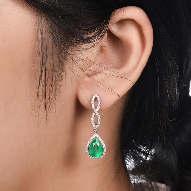 Náušnice se smaragdy 17061