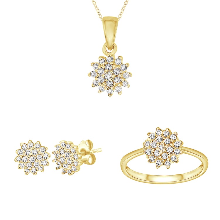 Zlatá kolekce šperků s lab-grown diamanty 95262