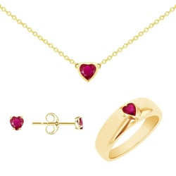 Kolekce šperků s rubínovými srdíčky Millicent