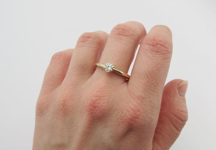 Prsten s certifikovaným diamantem Rima 9563