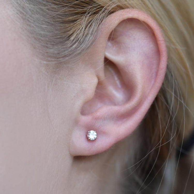 Pozlacené náušnice s morganity 22094