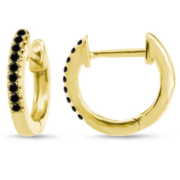 Kruhové náušnice ze žlutého zlata