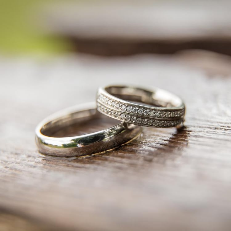 Snubní prsteny z bílého zlata 22199