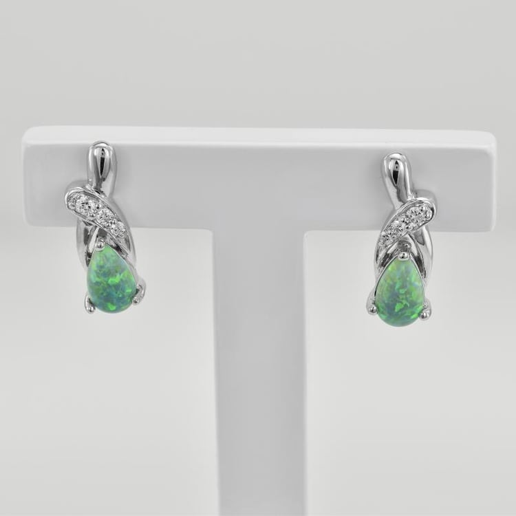 Náušnice s opály 38040