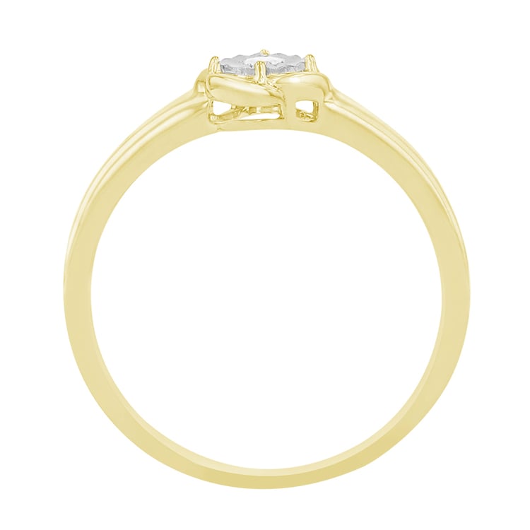 Prsten s diamantem ve stylu solitaire ze zlata 88592