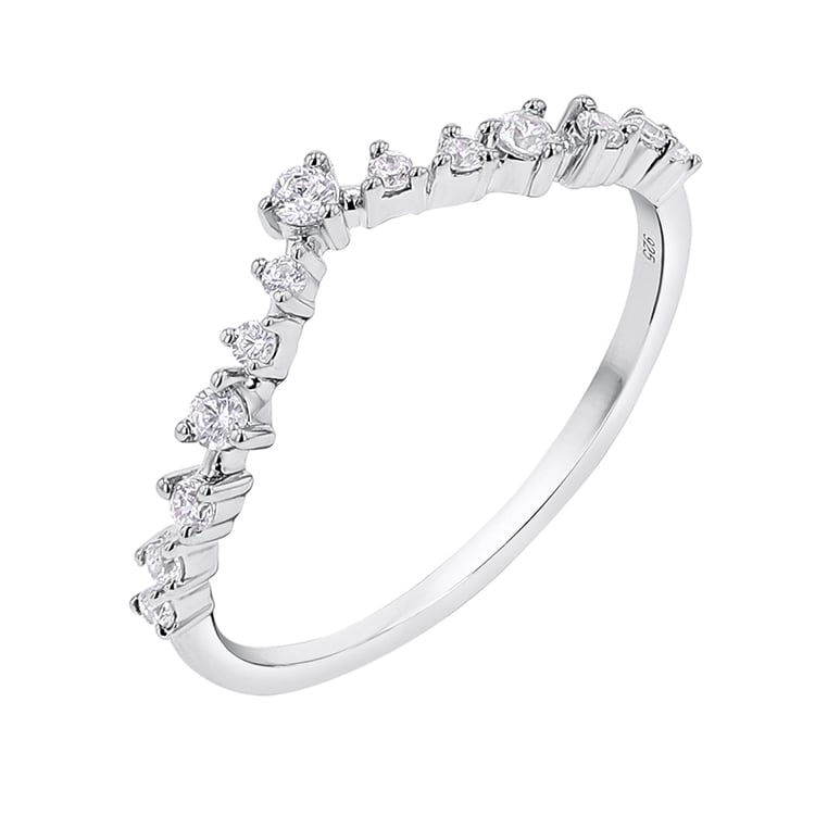 Vykrojený eternity prsten s diamanty Kenzie 140821