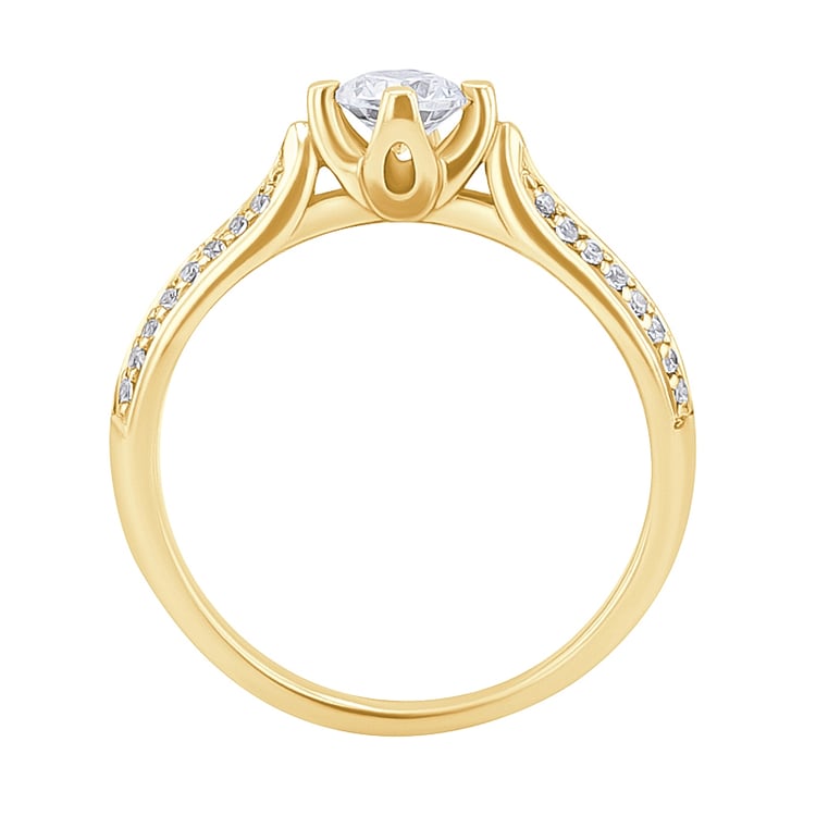 Zásnubní prsten s diamanty Katynie 128838