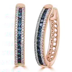 Kruhové diamantové náušnice Brittany