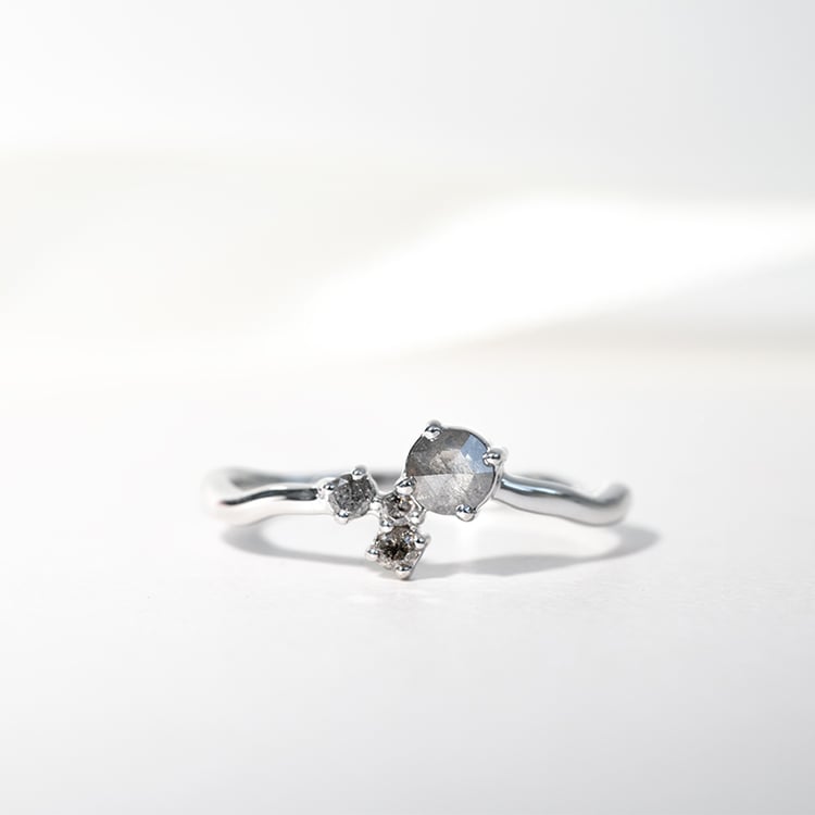 Cluster kolekce šperků se salt and pepper diamanty Halli 146610